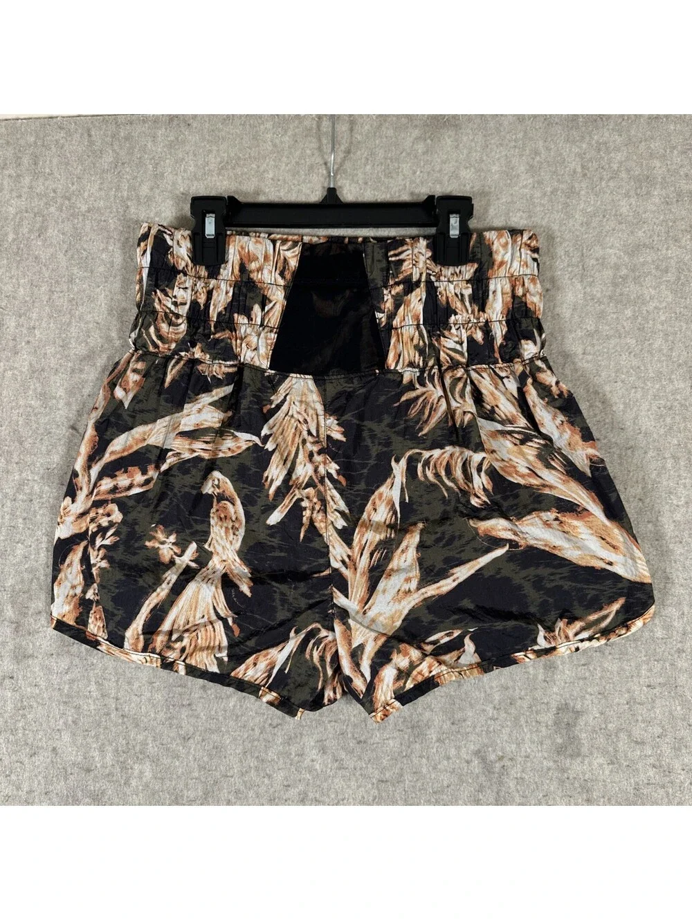 Free People Movement High Rise Shorts Medium The Way Home Black Floral